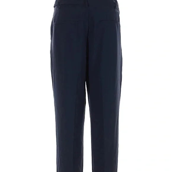 Madewell Sz 10 Women's Navy High-Waisted Paperbag Pants - Picture 2 of 5